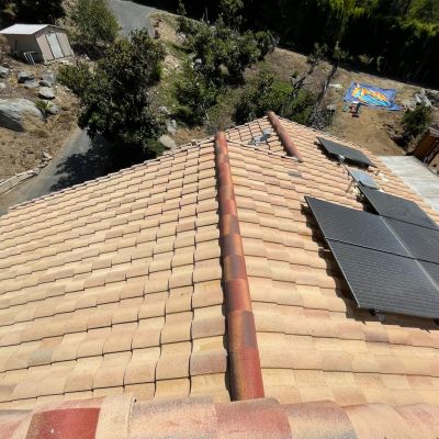 Tile Roof Cleaning & Painting: Fallbrook, CA